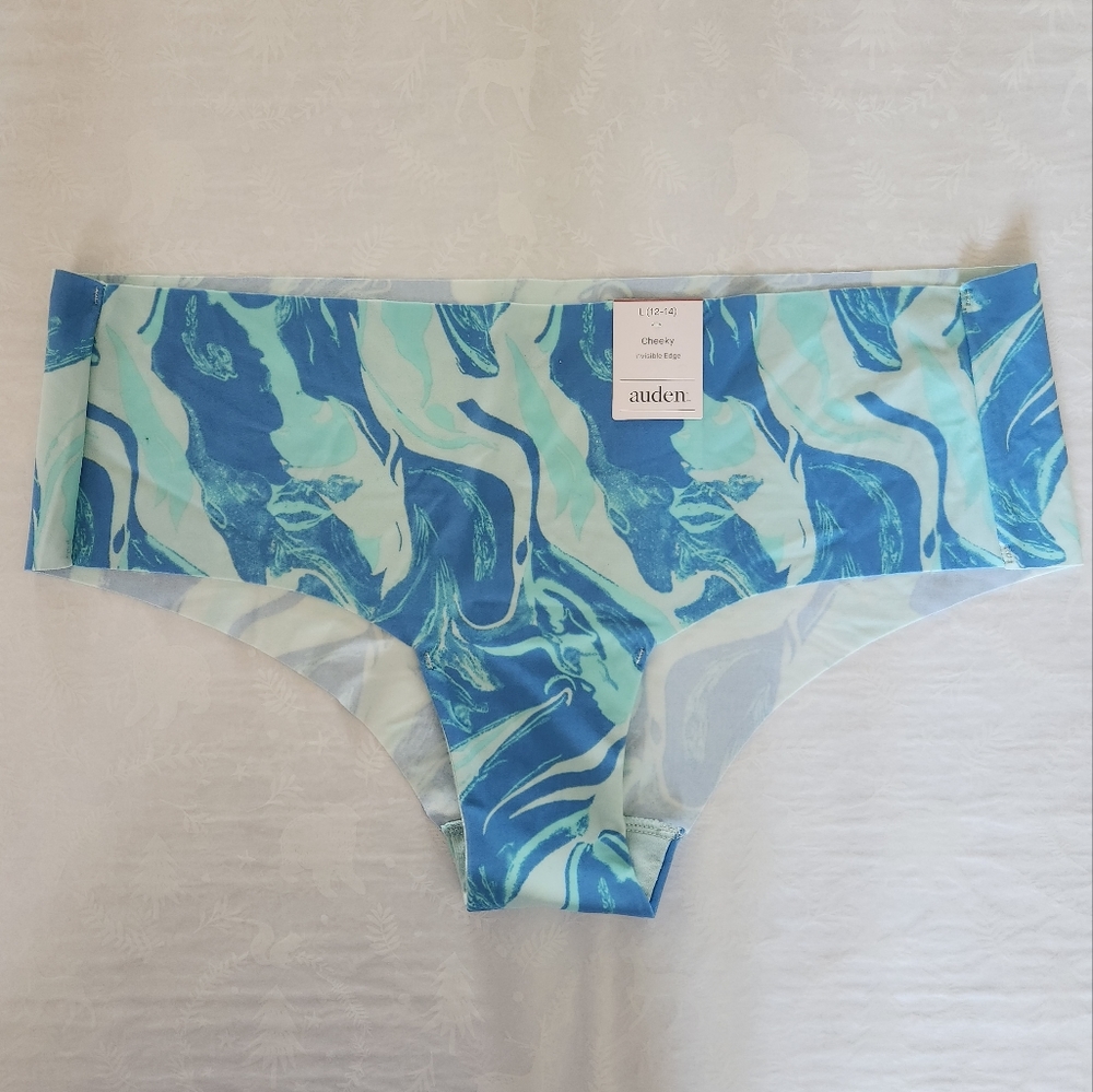💕🔥NWT Auden Cheeky Panties blue silky soft Large